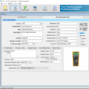 tool tracking software system